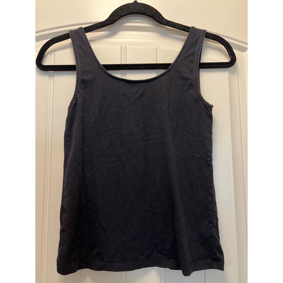 Loft Women’s Sleeveless Square Neck Sexy Summer Pullover Tank Top Size XS Black - Picture 3 of 3